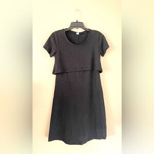Old Navy Linen Blend Maternity Nursing Dress